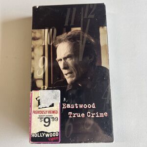 True Crime‎ VHS 1999 Clint Eastwood Vintage